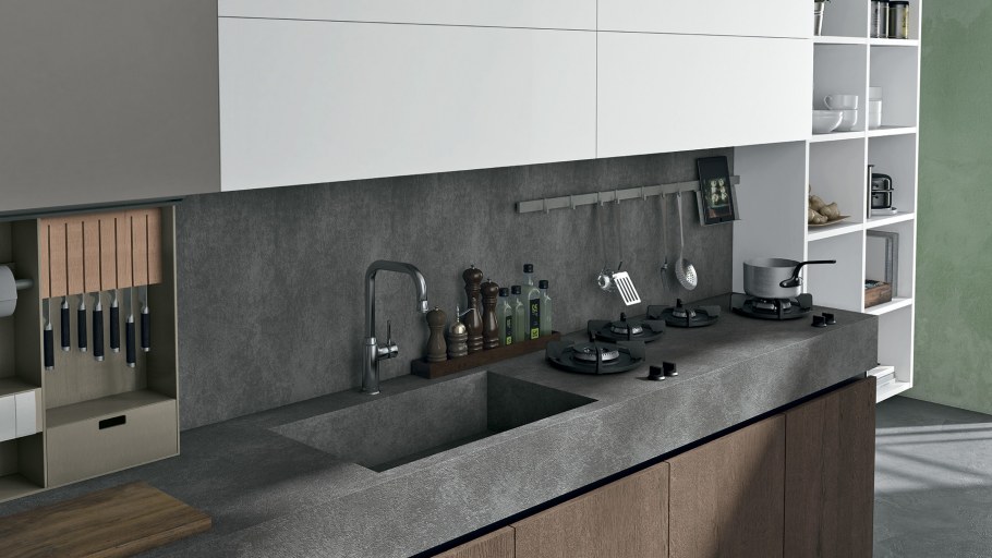 Бетон лофт столешница Дюропал