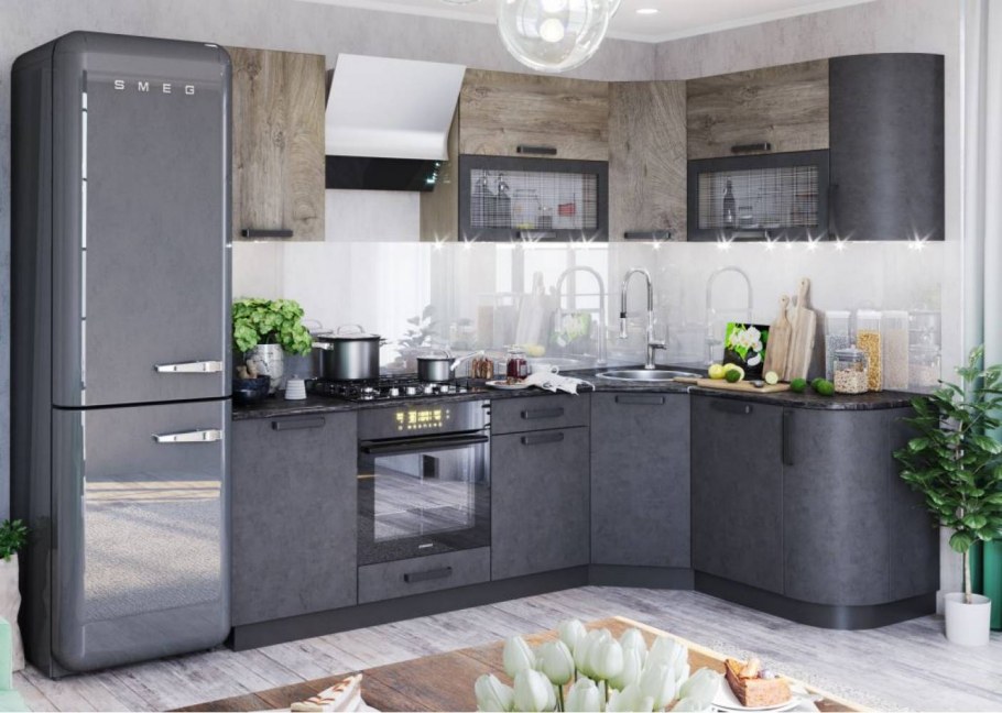 Кухня модульная крафт Домани