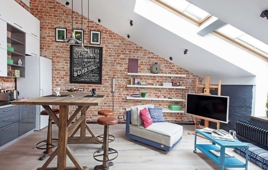 Мансарда в стиле лофт