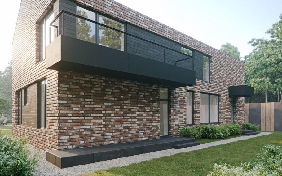 Камин под стиль лофт