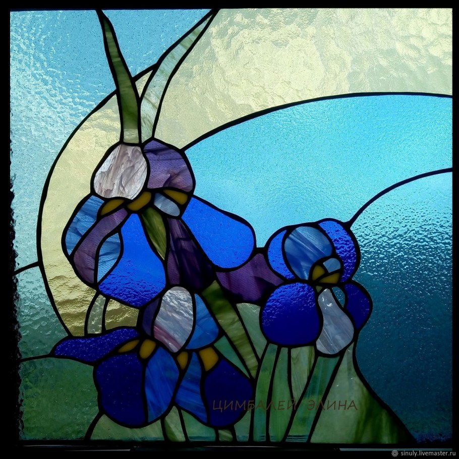 Роза витраж Модерн