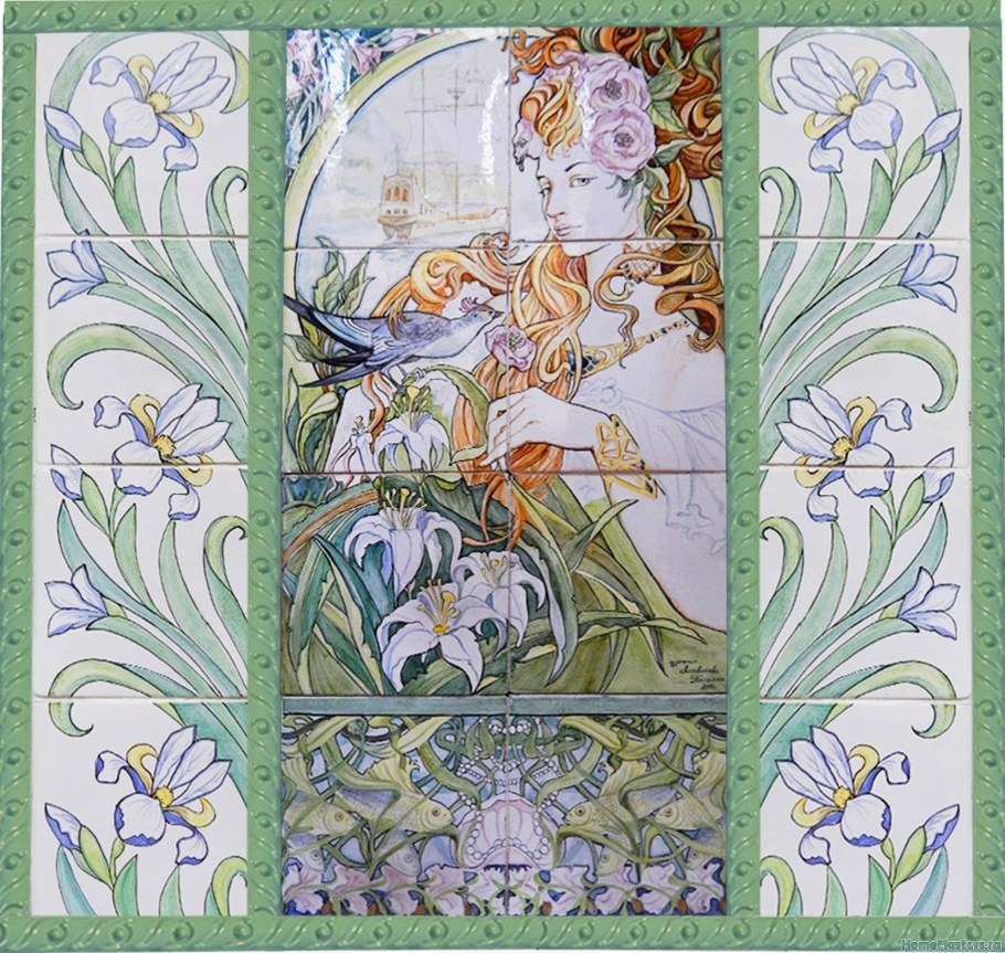 Витраж ар нуво исторические