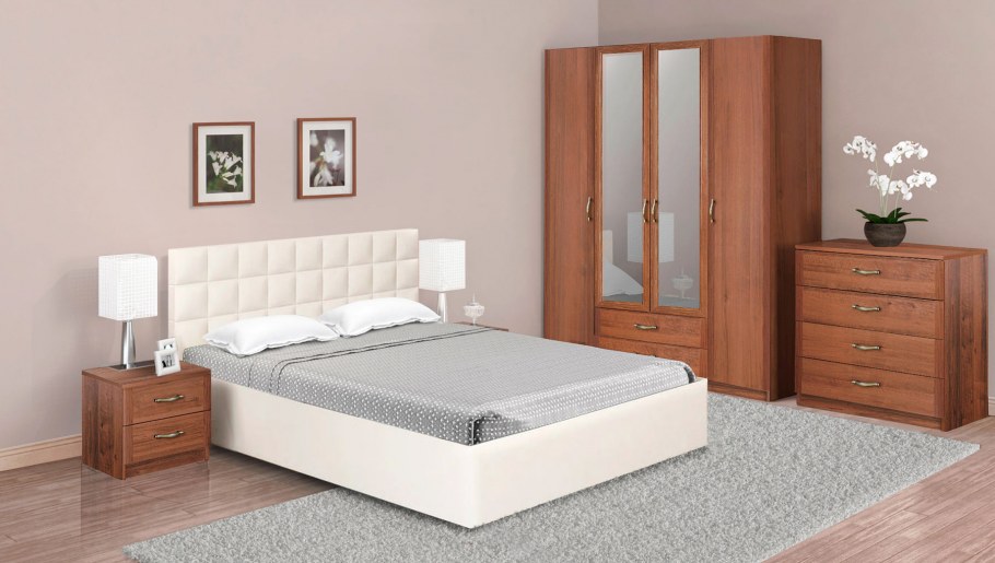 Боровичи-мебель модульная спальня Лотос 1