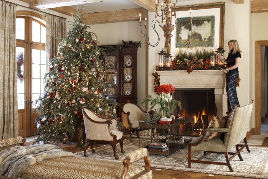 Украшение интерьера к новому году