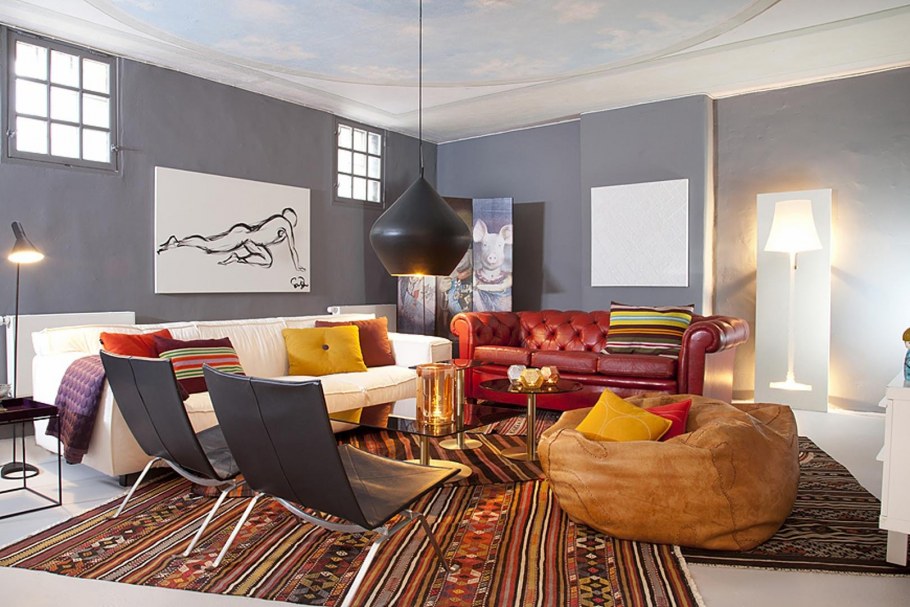 Гостиная в урбанистическом стиле