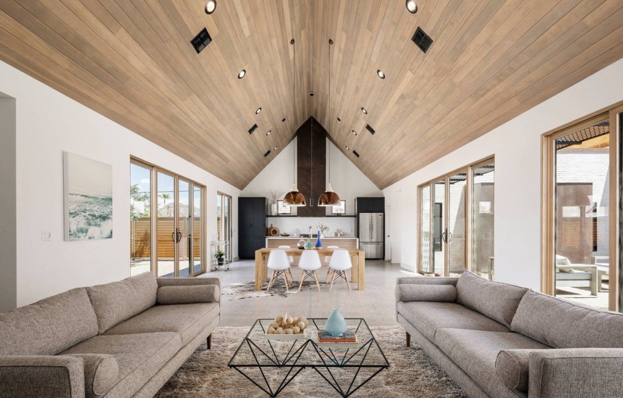 Гостиная барнхаус интерьер