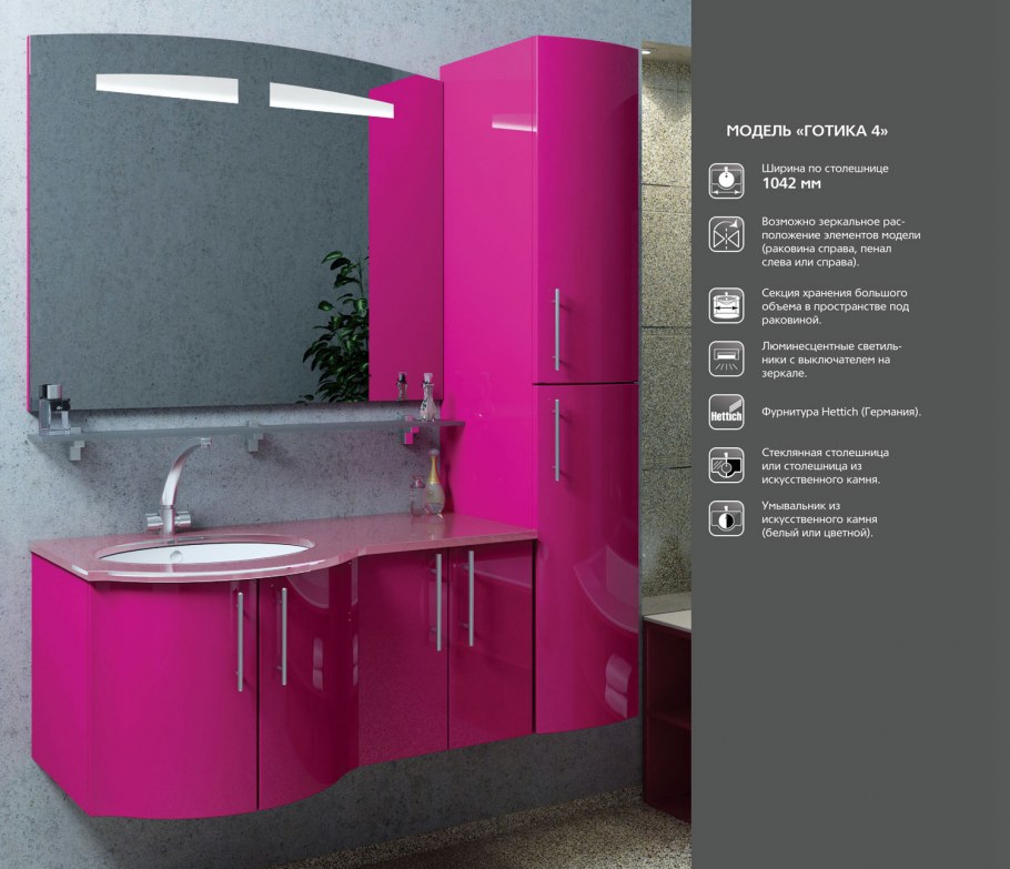 Корпусная мебель в ванную комнату