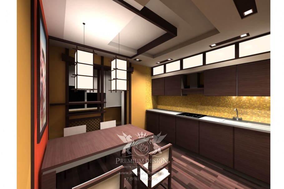 Кухонный гарнитур в японском стиле