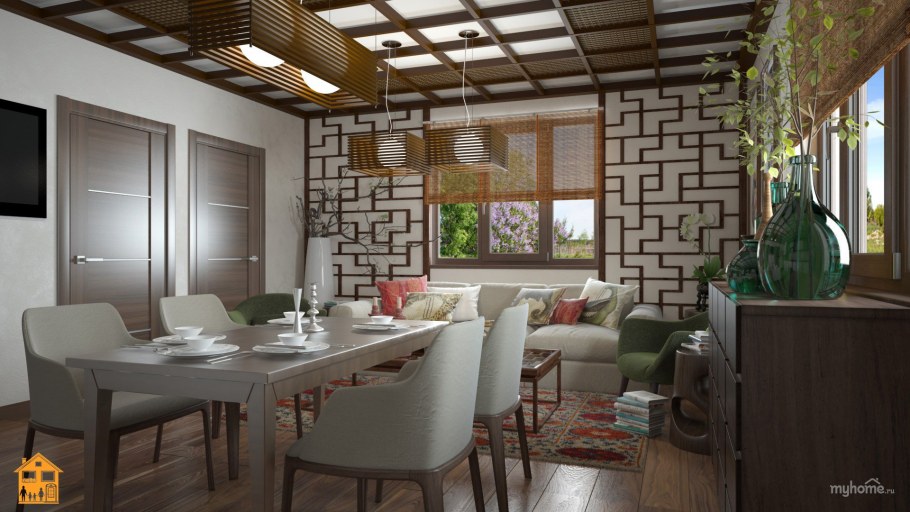 Маленькая кухня в японском стиле