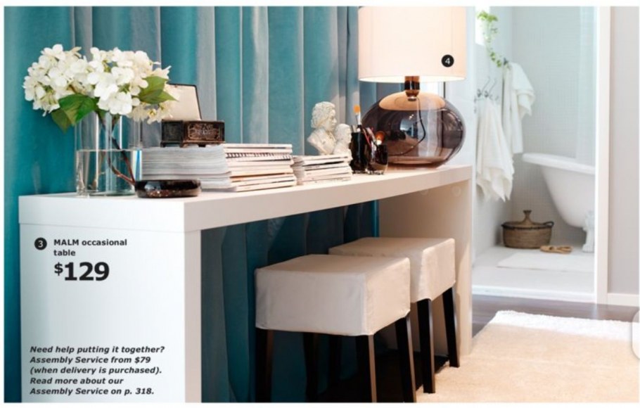 Стол икеа МАЛЬМ И Алекс