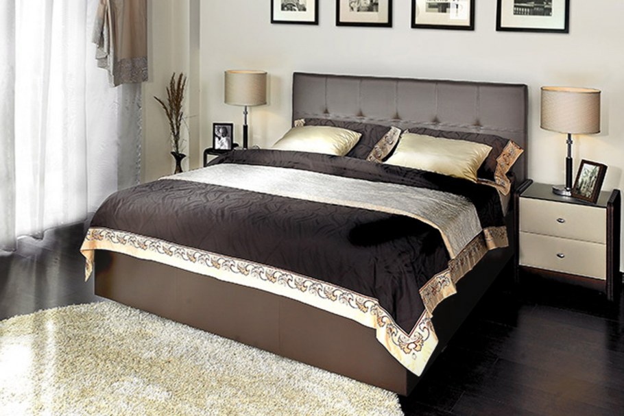 Кровать Аскона Greta 200*160 к/з Экотекс Venge