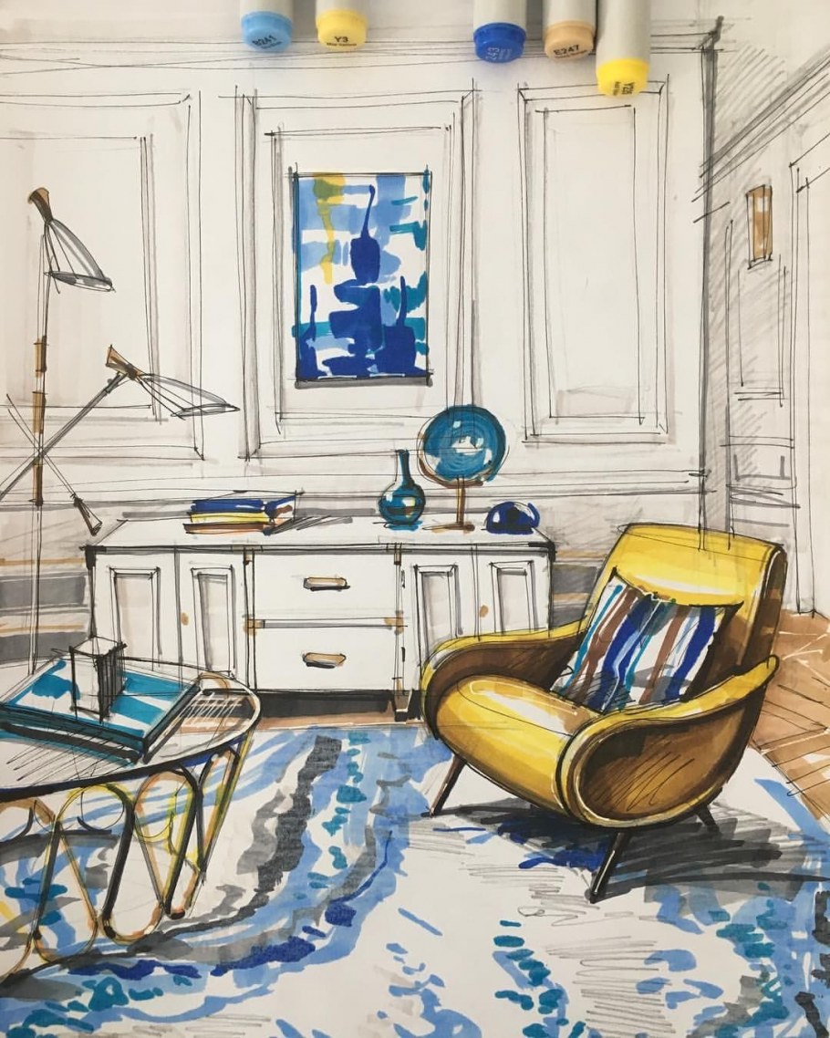 Зарисовки интерьера