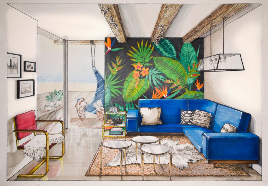 Скетчинг интерьера