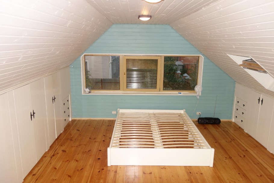 Отделка мансард вагонкрой