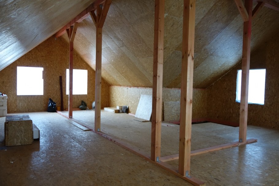 Отделка мансарды снаружи