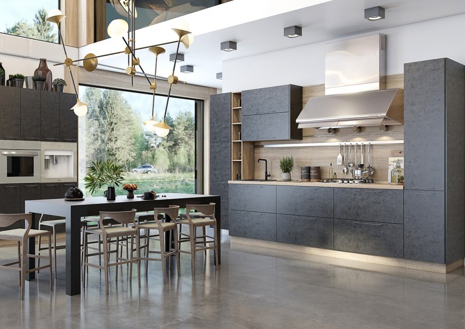 Кухня лофт SV мебель