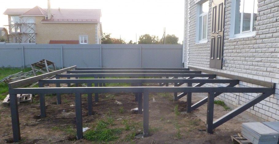 Веранда из металла