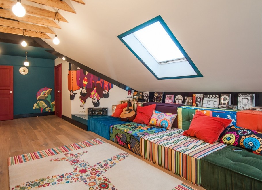 Детская на мансарде