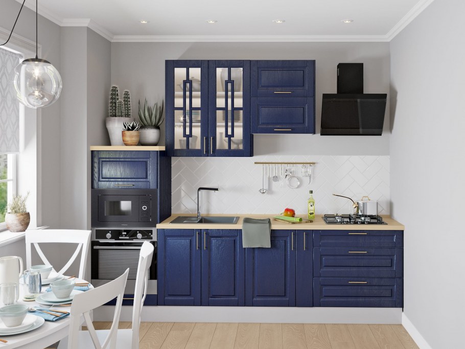 Модульная кухня Одри серый ТРИЯ