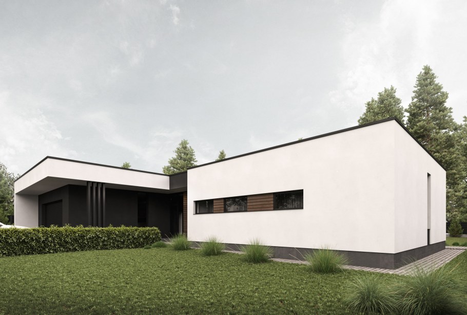 Одноэтажные дома в стиле Минимализм