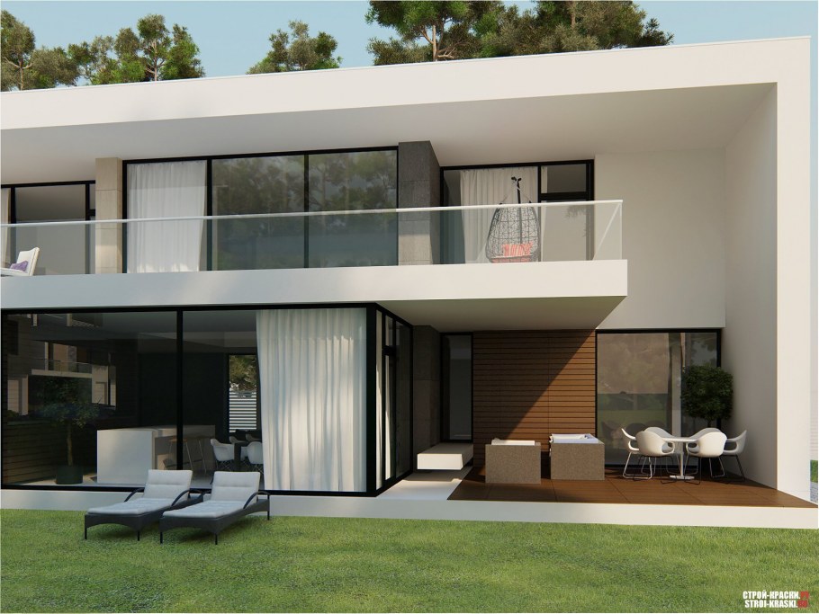 Коттедж в стиле Хай тек