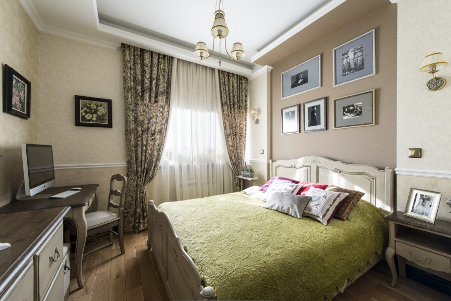 Стиль Прованс в спальне 12м2
