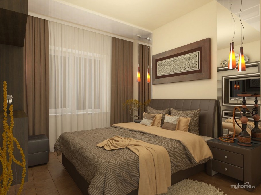 Квартира в шоколадно бежевых тонах