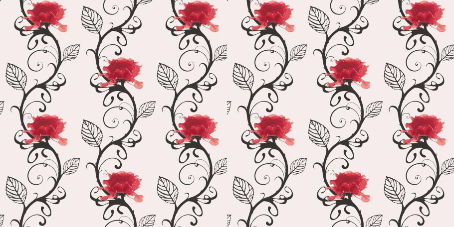 Обои флизелин розы