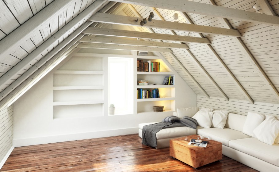 Обустройство мансарды