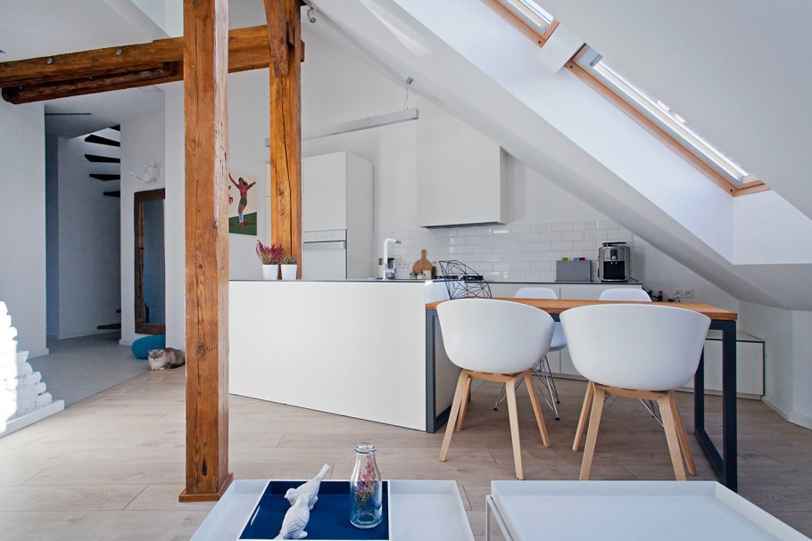 Мансардный этаж лофт