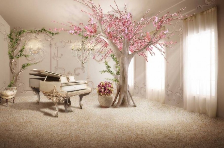 Фотообои в интерьере