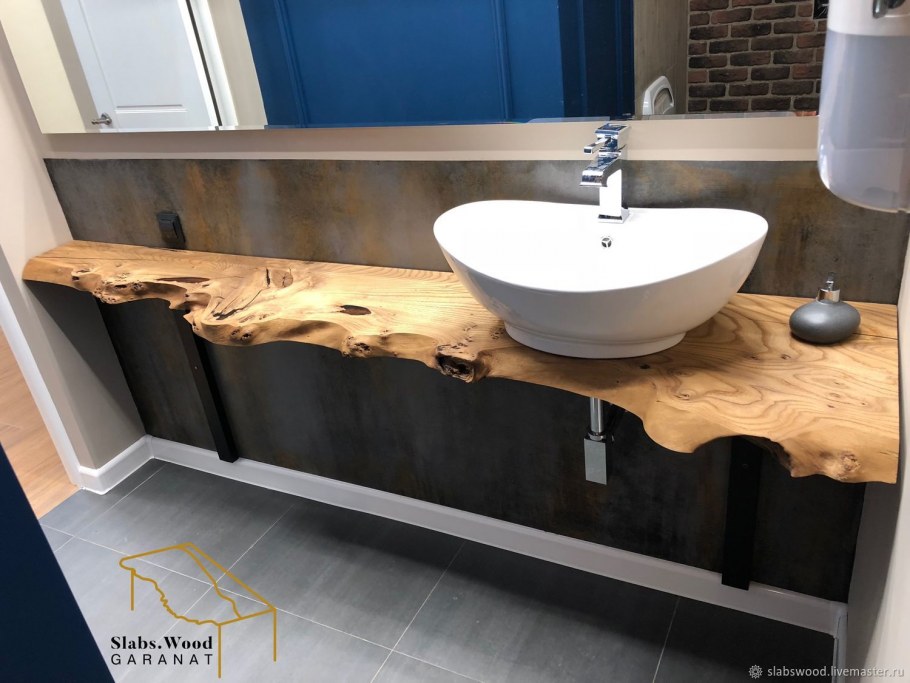 Столешница под раковину из слэба