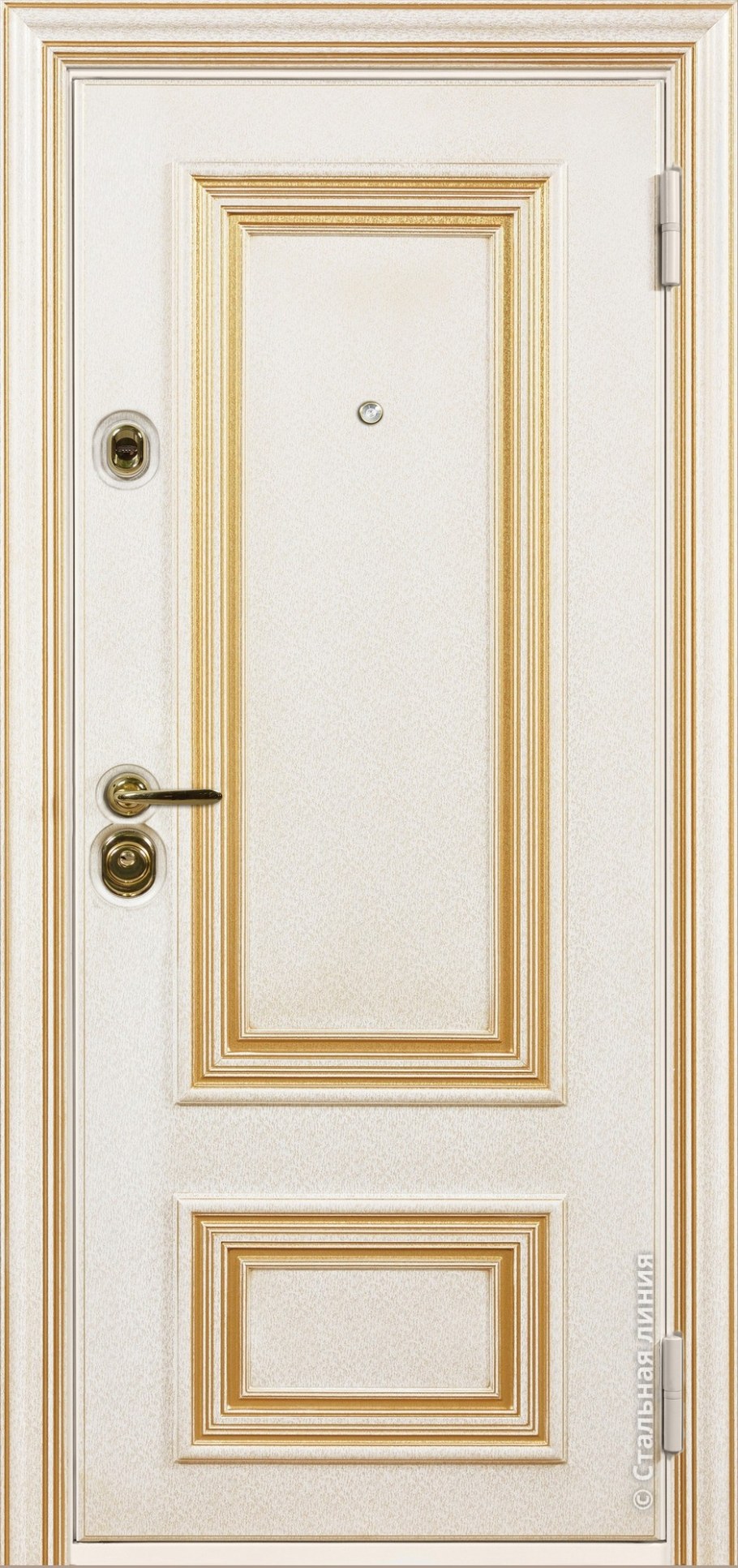 Дверь 2 филенки слоновая кость