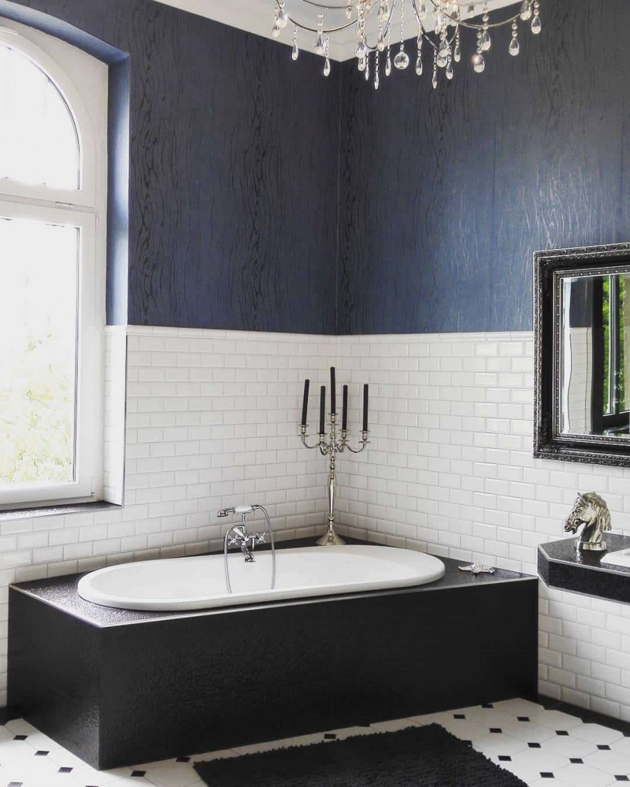 Модная отделка ванной комнаты