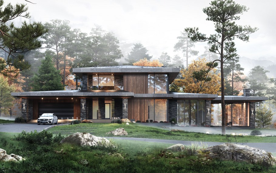 Стиль Райта Modern House