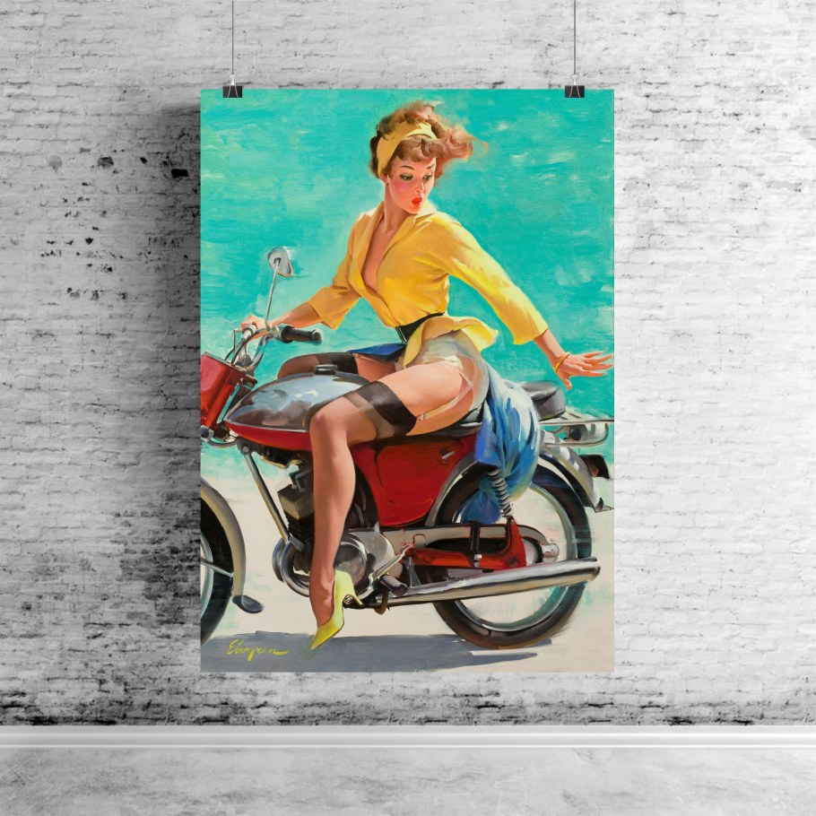 Металлические таблички в стиле пин ап