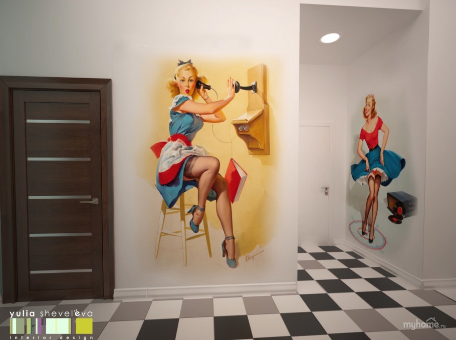 Металлические таблички в стиле пин ап