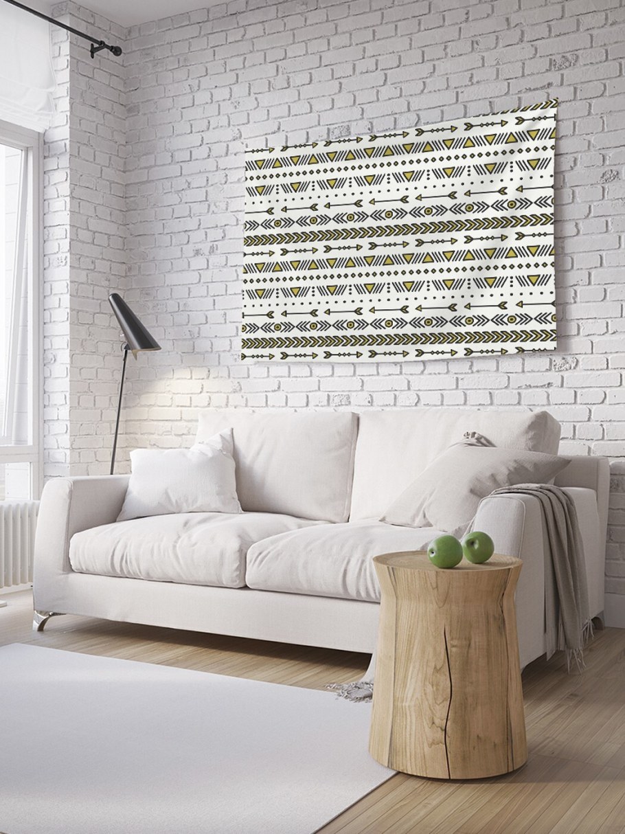 Декор стен геометрическими фигурами