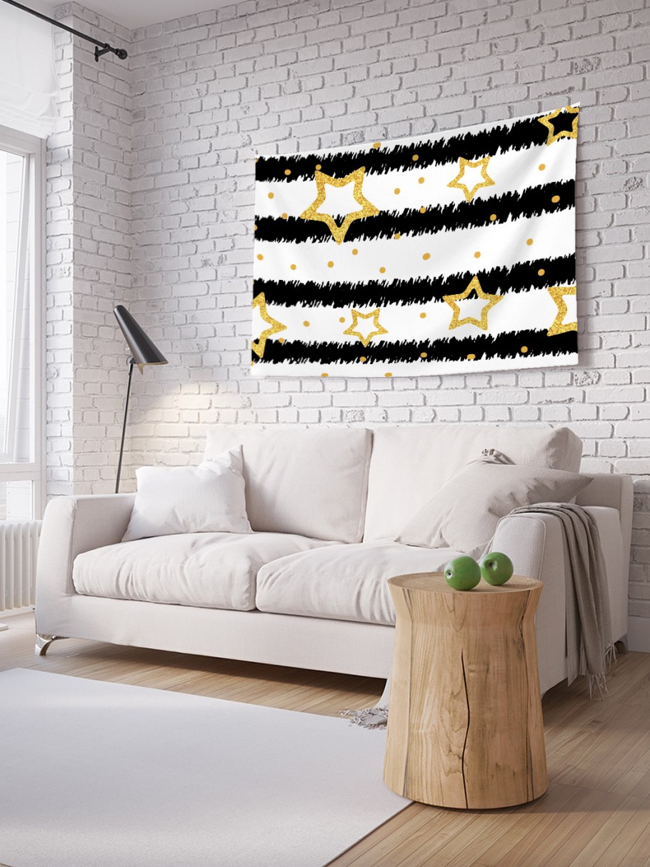 Полосы на стене декор