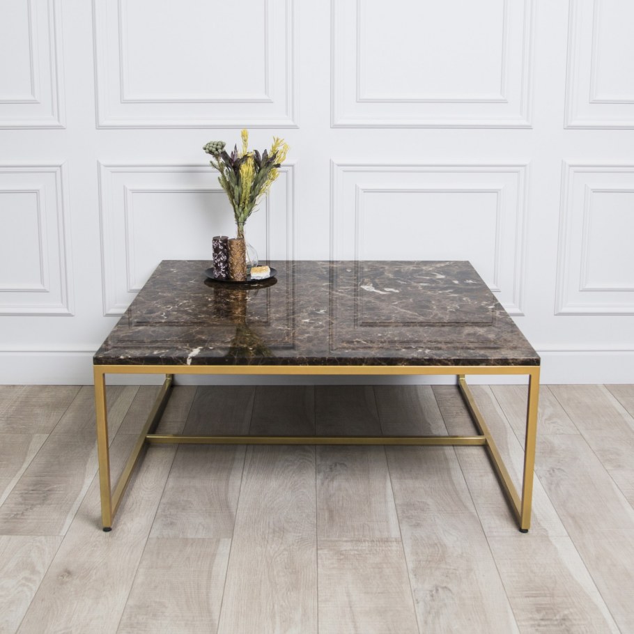Журнальный стол с мраморной столешницей IMR-878614