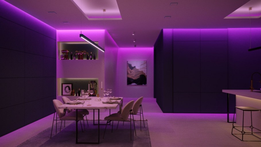 Проект освещения комнаты