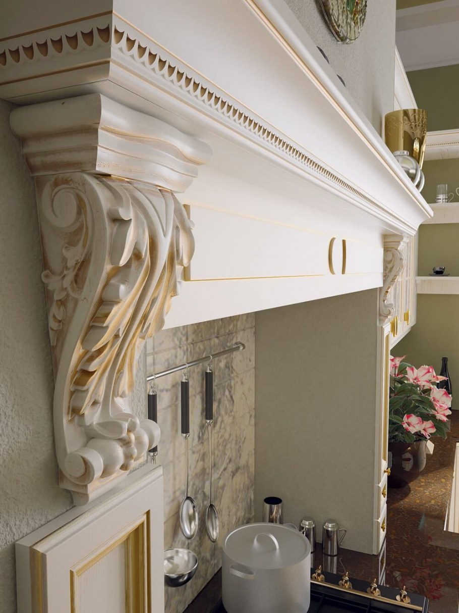 Лепнина на кухне