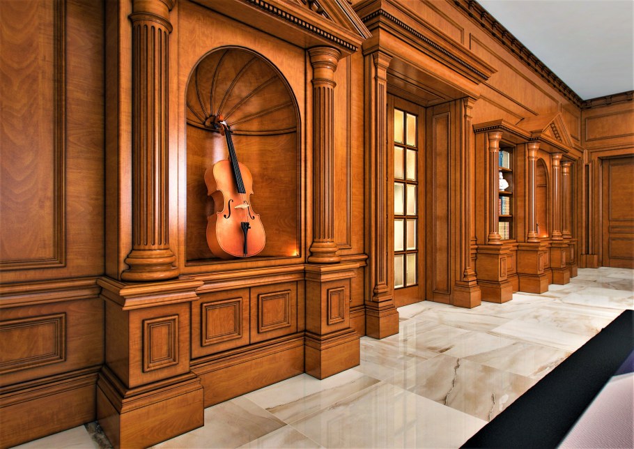 Деревянные панели буазери