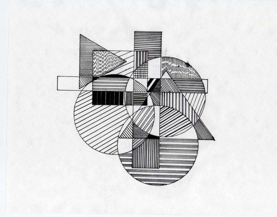Композиция из геометрических фигу