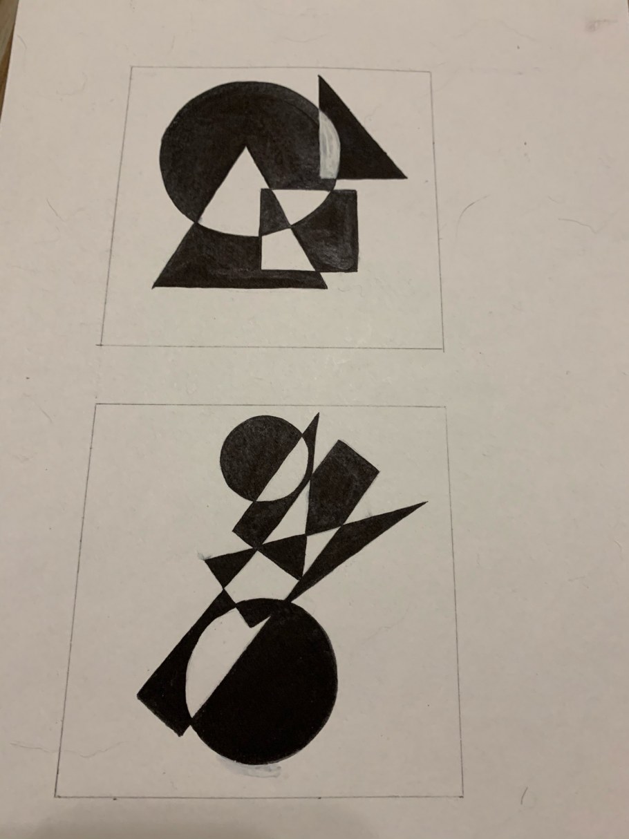 Композиция из геометрических фигур