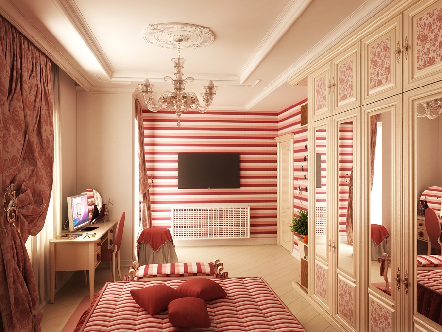 Интерьер комнаты для девушки