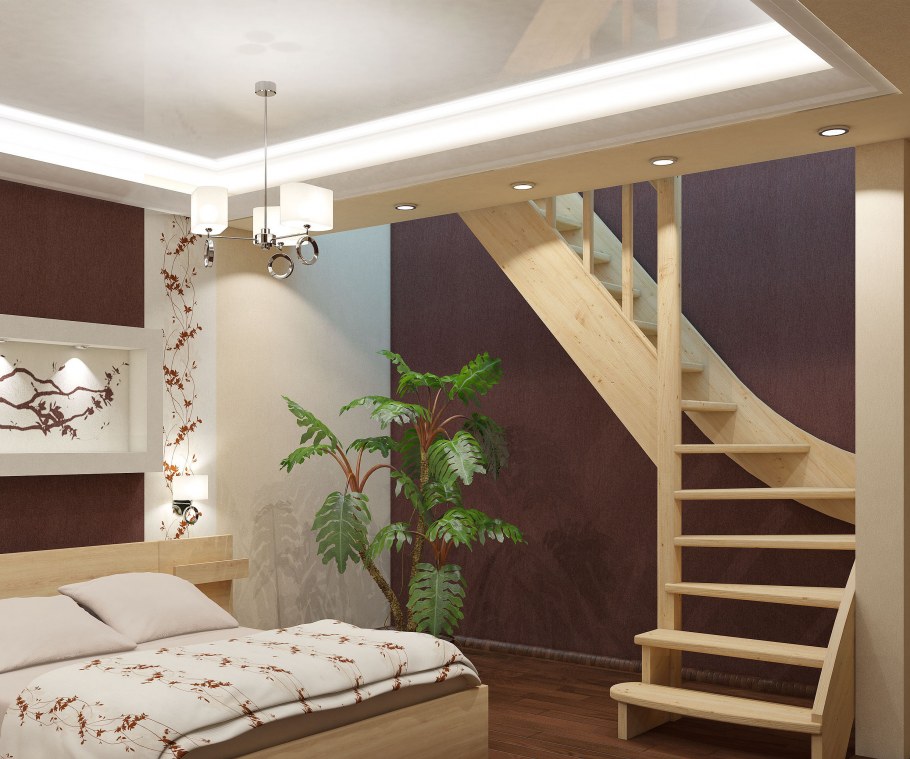 Деревянная лестница лс-07м