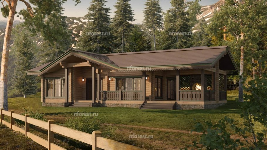 Дом баня Шале проект