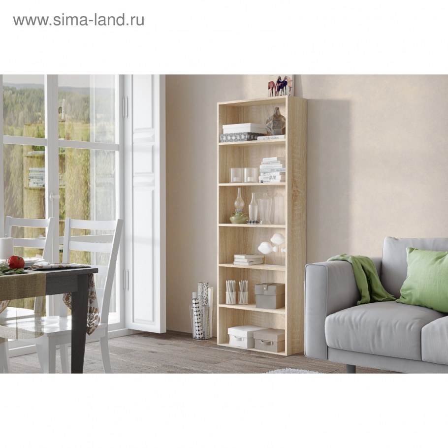 Стеллаж лофт 600 дуб сонома