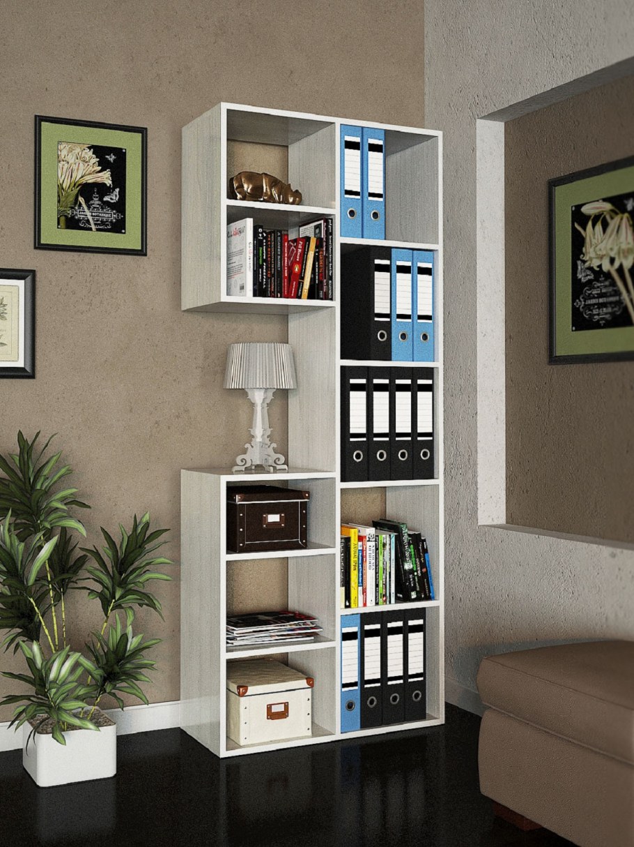 Стеллаж Рикс-2 дуб молочный